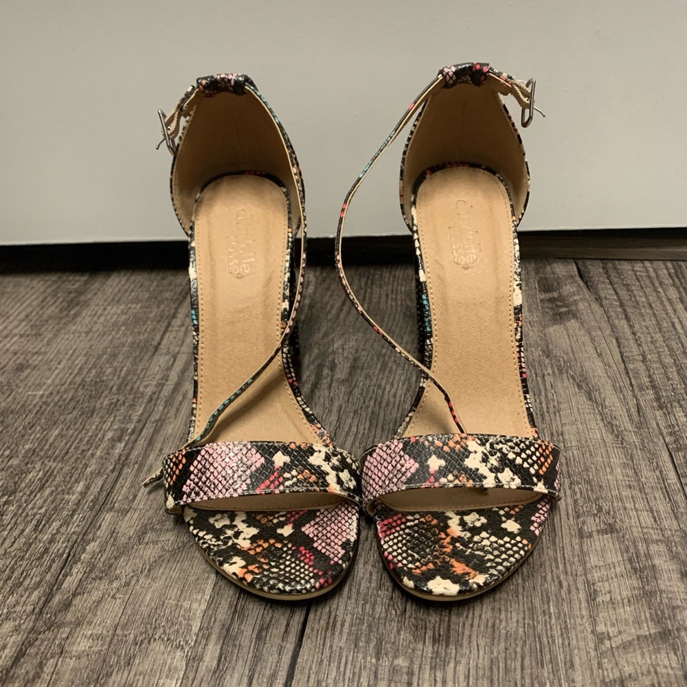 Snake skin heels